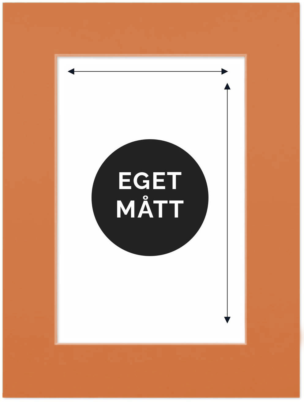 Passepartout Sanguine Måttanpassad