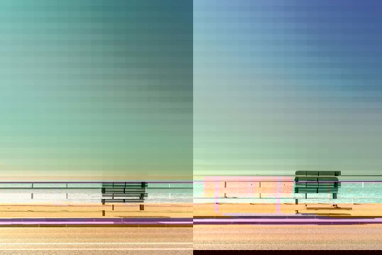 Art Print - The bench 50x70