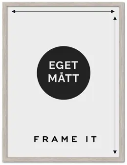 Måttbeställd Ram 1011 Vit Ek