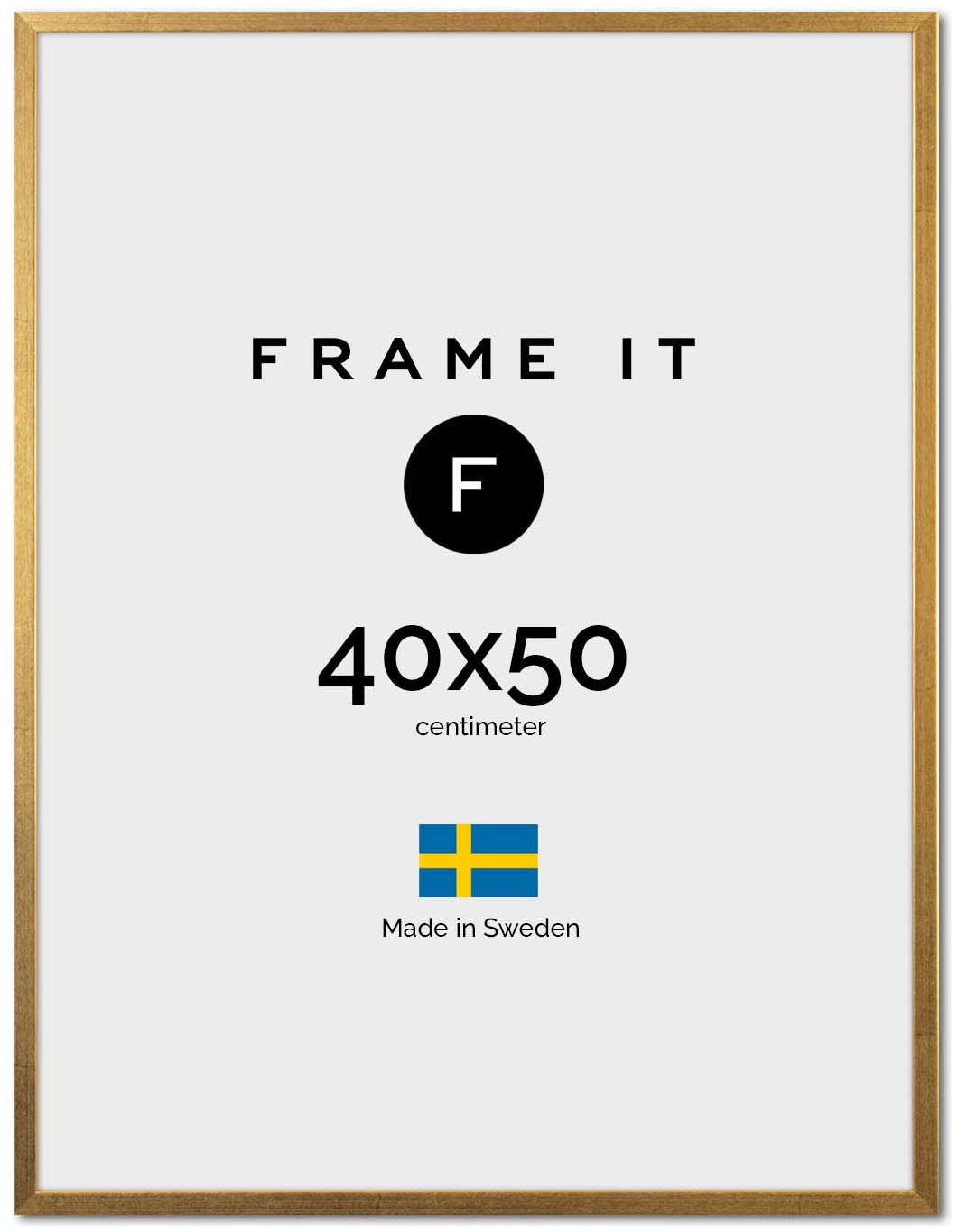 Ramar 40x50 | Svensktillverkade ramar med riktigt glas | FRAME IT