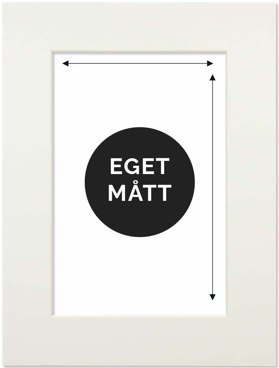 Passepartout Offwhite Måttanpassad