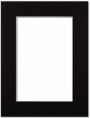 Passepartout Svart med vit kant 18x24