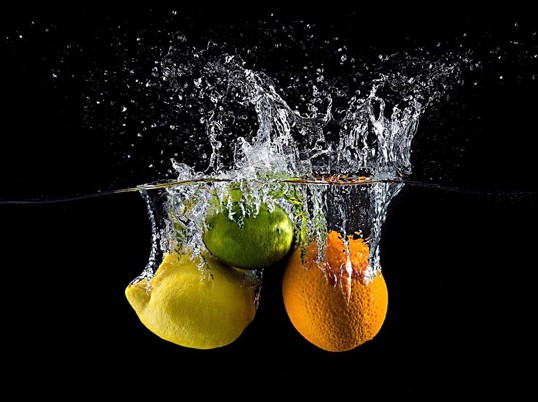 Poster Citrus Splash 40x50