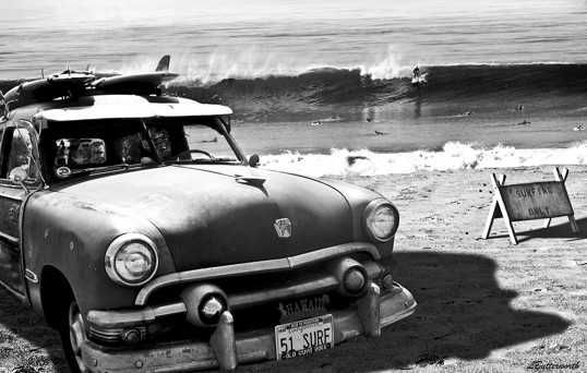 Art Print - Vintage Ford Woody 21x30