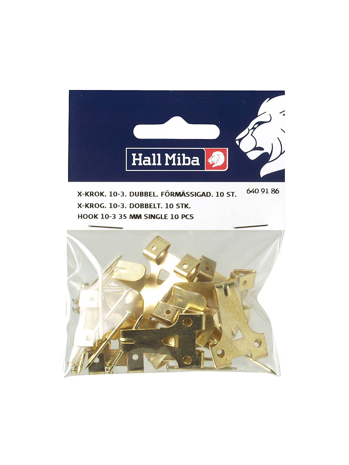Hall Miba X-krok 10-3 35mm dubbel 10-p Hall Miba X-krok 10-3 35mm dubbel 10-p