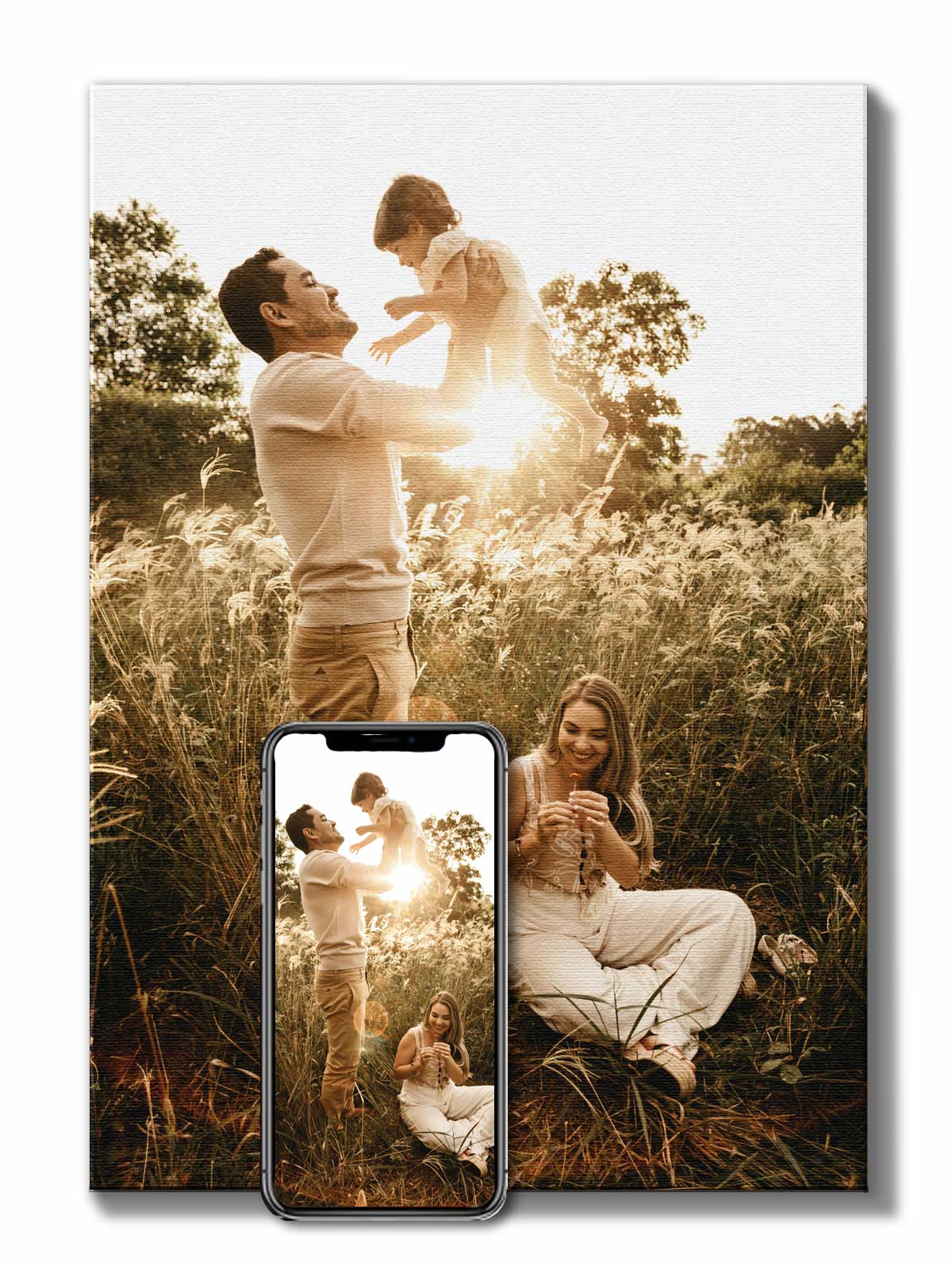 Print från egen bild på canvastavla premium 70x100