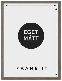 Måttbeställd Ram 1011 Ljus Valnöt