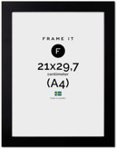 Ram Paris Svart 21x29.7(A4)