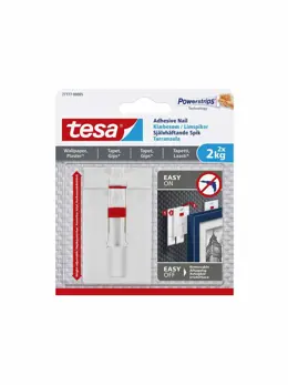 Tesa Powerstrips Tapet och Gips 2x2kg justerbara