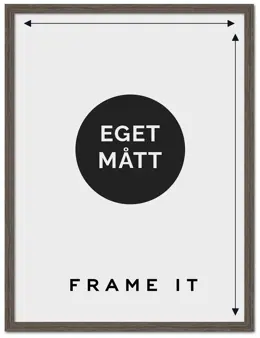 Måttbeställd Ram 1011 Valnöt