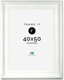 Ram Stockholm Vit 40x50