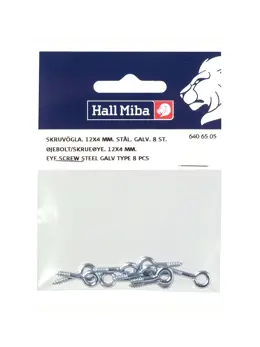 Hall Miba Skruvögla 12 x4mm 8-p