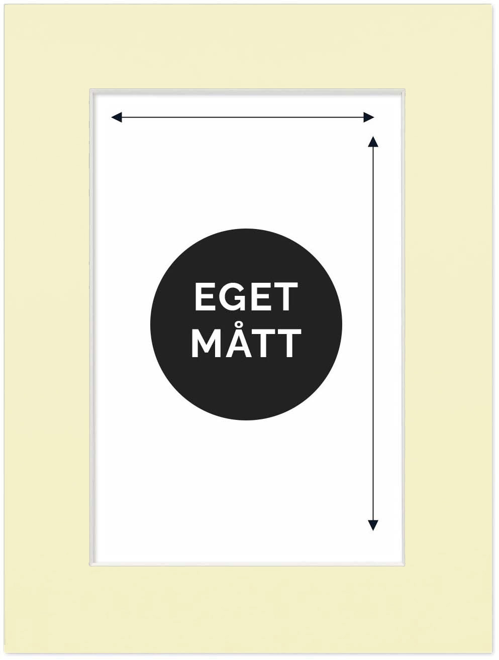 Passepartout French Jonquil Måttanpassad