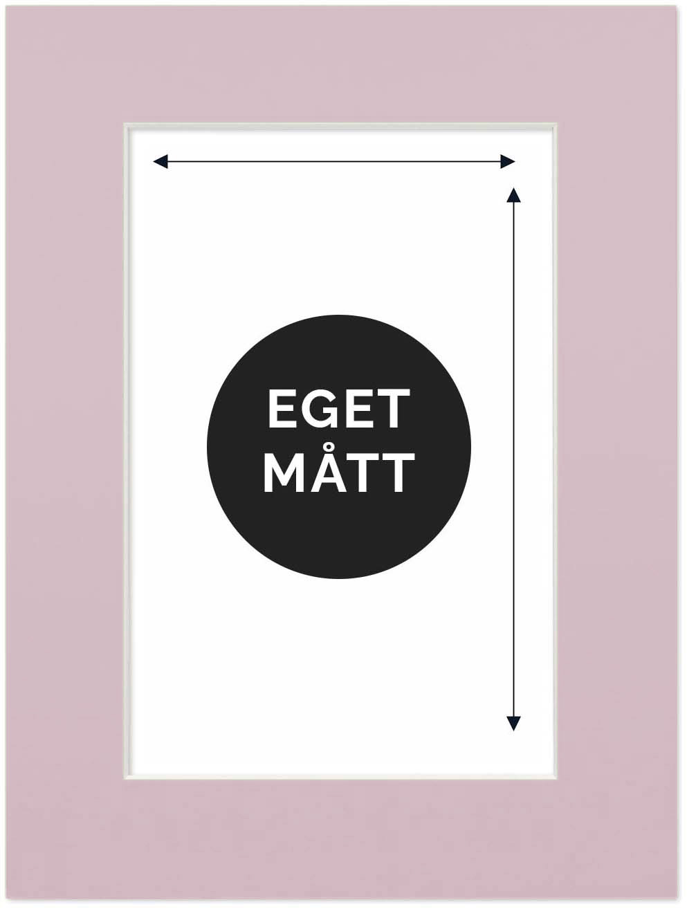 Passepartout English Rose Måttanpassad