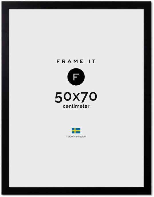 Ram Paris Svart 50x70