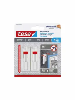 Tesa Powerstrips Tapet och Gips 2x1kg justerbara