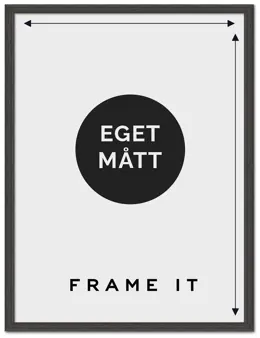 Måttbeställd Ram 1011 Svart